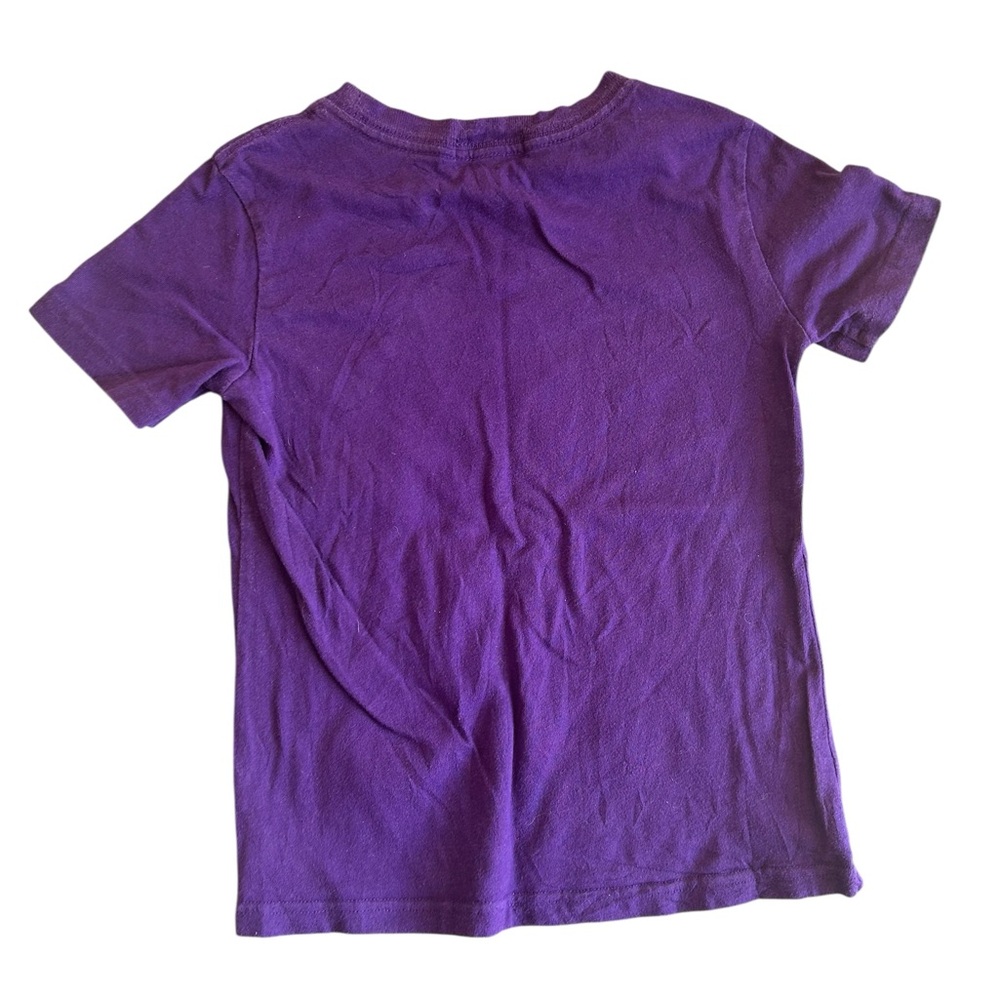 Polo Ralph Lauren Kids T-Shirt Size 5 Purple with Green Pony Logo - Picture 3 of 4